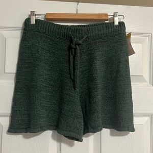 Neutral ground knit shorts